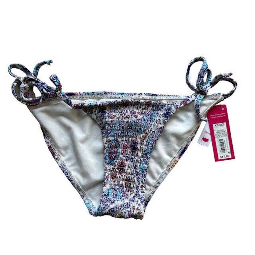 NWT! Xhilaration XS‎ 00 Bikini Bottoms Boho Floral Paisley